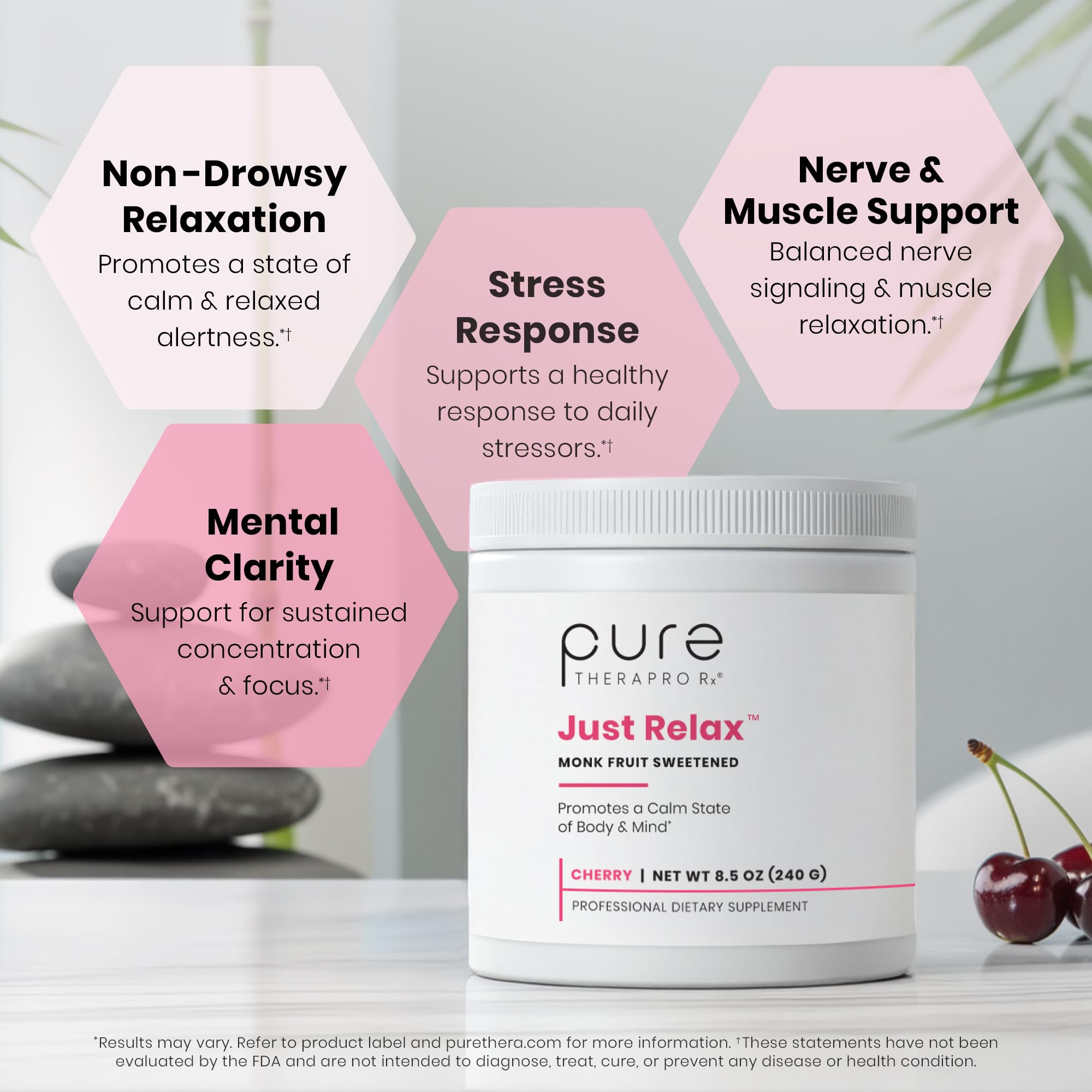 Pure Therapro Rx powder dissolving in water demonstrating quick mix benefit