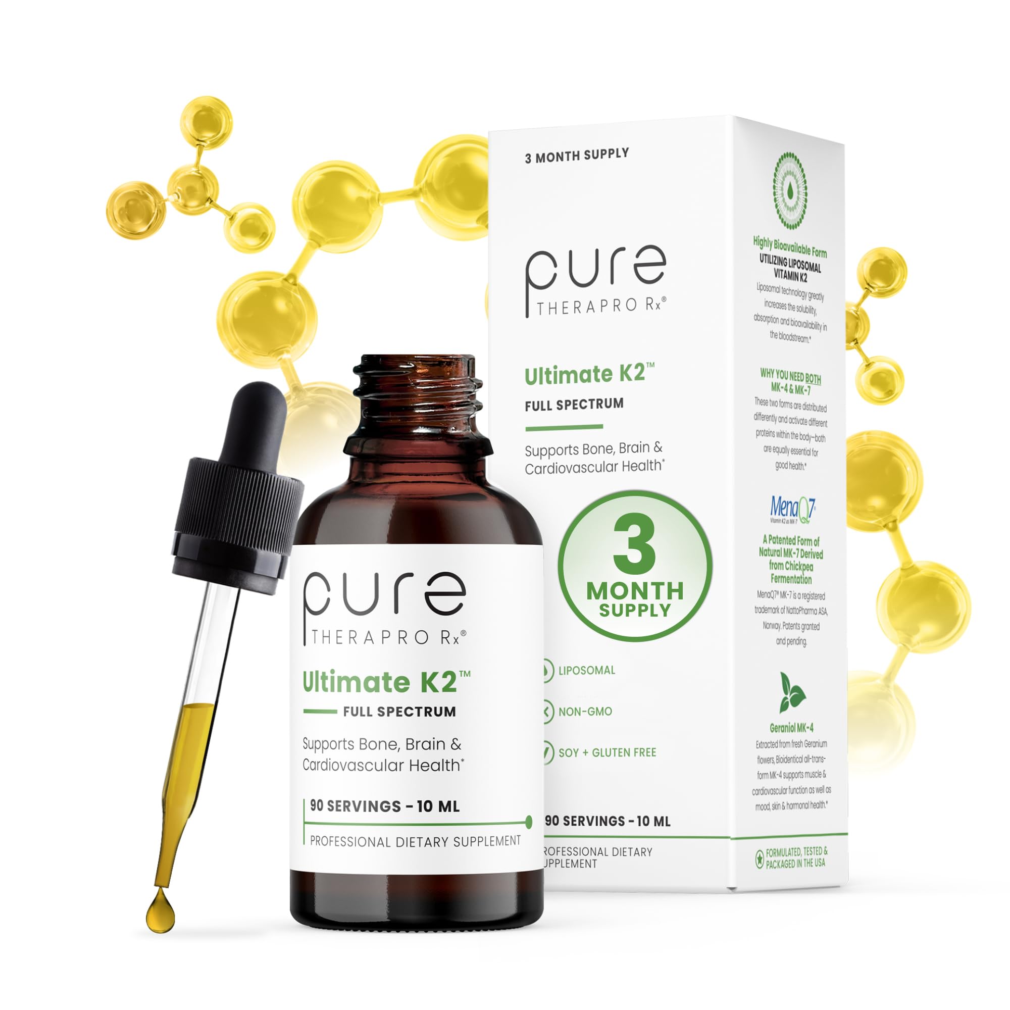 Pure TheraPro Rx Ultimate K2 bottle label