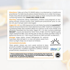 D3 (5000 IU) and K2 liposomal formulation close-up