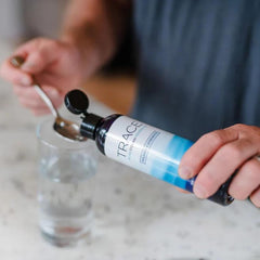 Close-up of water with trace minerals being added