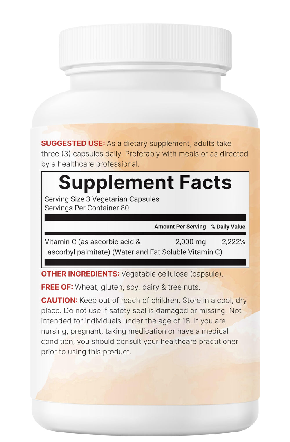 Healthy skin, hair, and nails imagery with Vitamin C theme