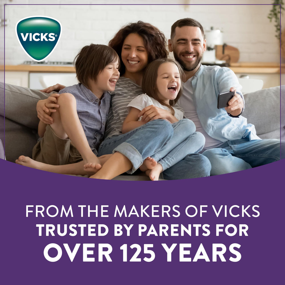 Bedtime-themed illustration with kids and PURE Zzzs Kidz gummies