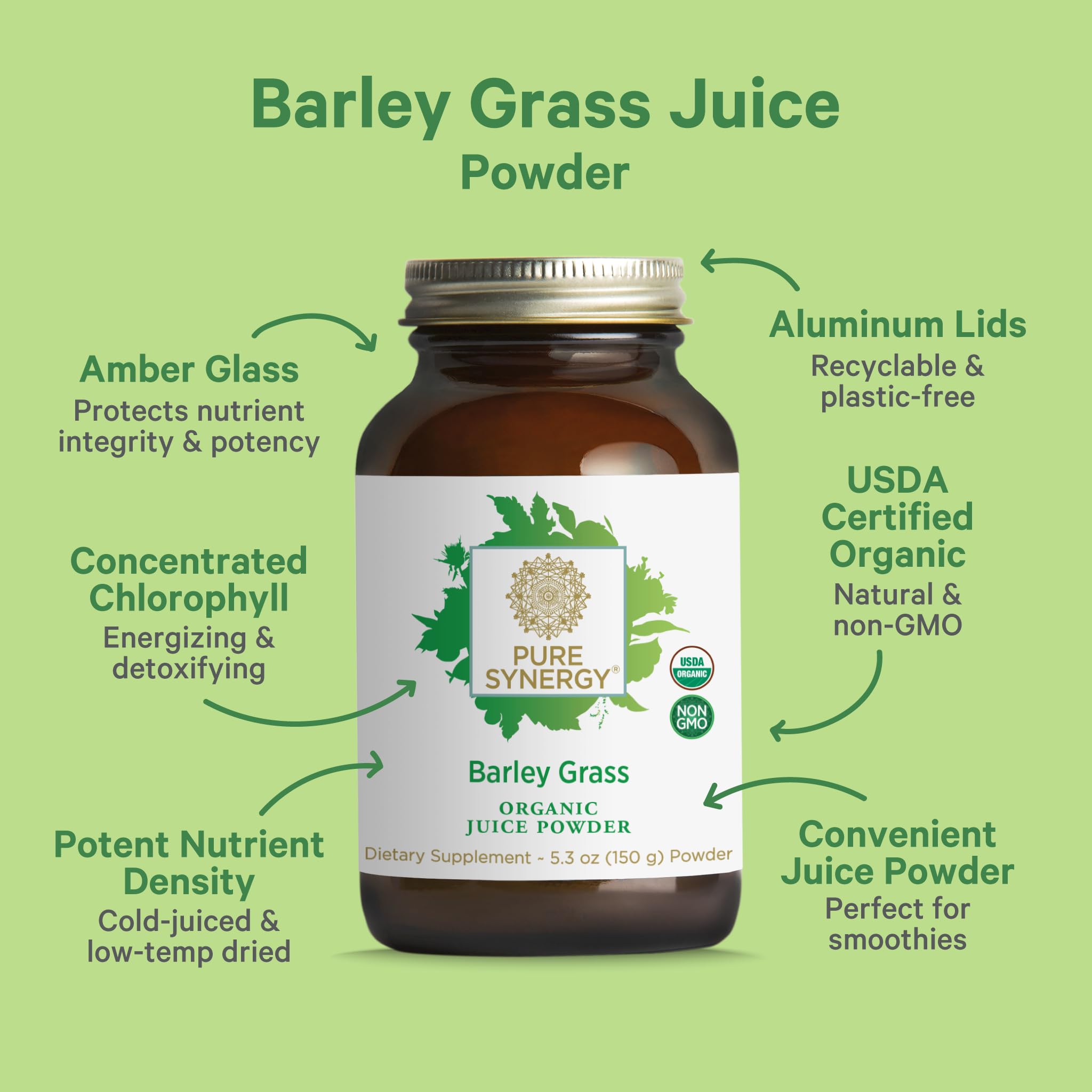 Close-up of product label displaying certified organic, non-GMO, vegan, gluten-free