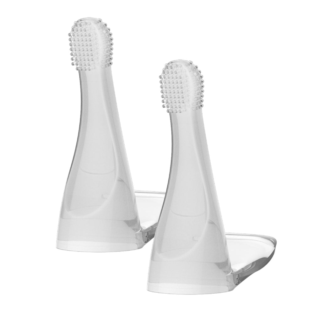 Silicone brush head for infants 6 months to 1 year