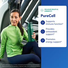 Ingredients and antioxidant/adaptogen blend highlighted