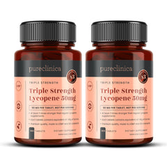 PureClinica Lycopene 50mg bottle with 360 tablets