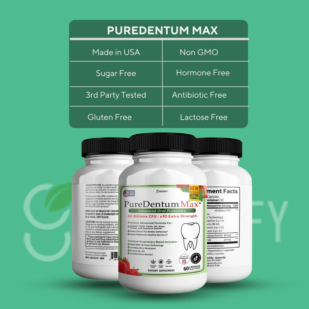 Close-up of a Puredentum Max capsule