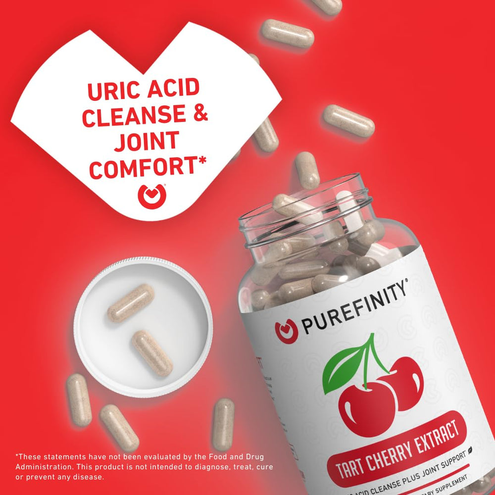 PUREFINITY Tart Cherry Capsules bottle and packaging