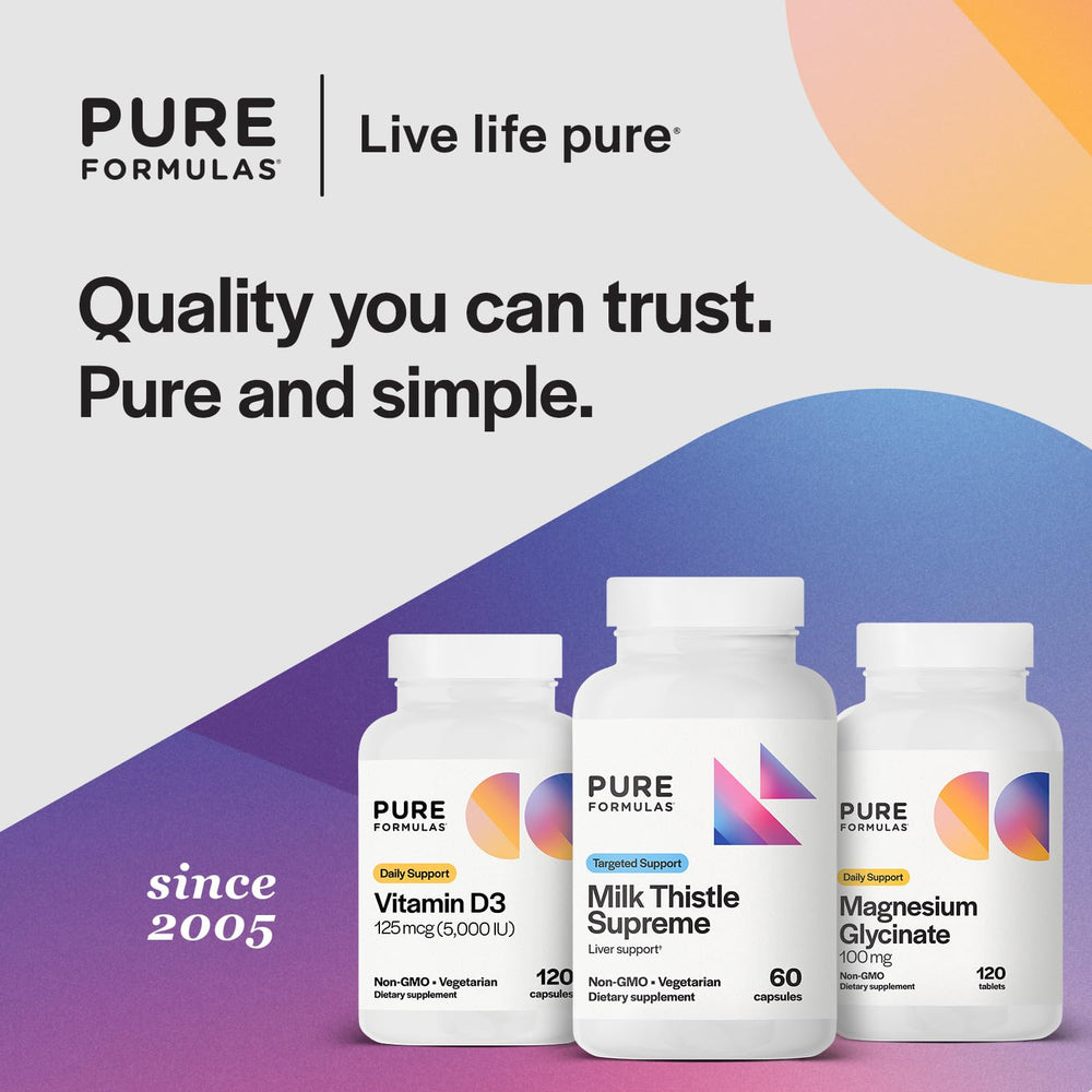 PureFormulas bottle on kitchen counter suggesting daily wellness routine