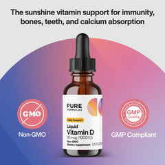 Dropper dispensing Vitamin D3 drops