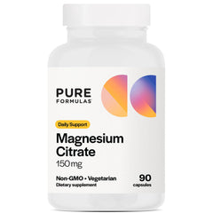 PureFormulas Magnesium Citrate 90 vegetarian capsules bottle