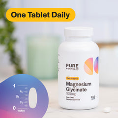 Non-GMO label on PureFormulas Magnesium Glycinate packaging