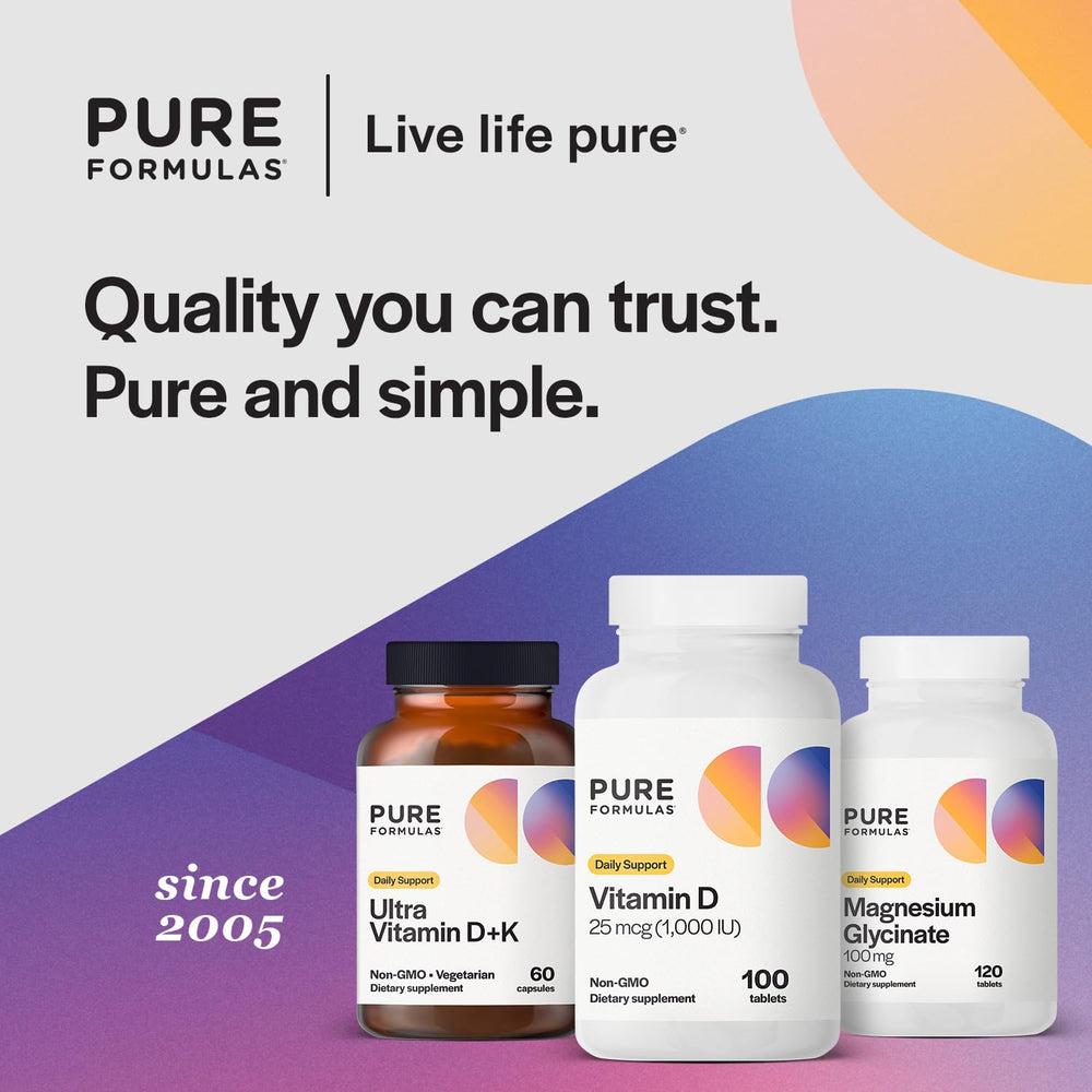 Made in USA PureFormulas Vitamin D3 bottle