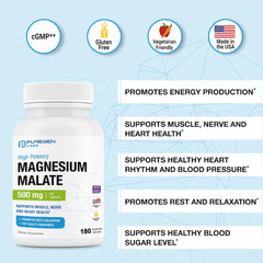 Veggie capsules of Magnesium Malate 500mg