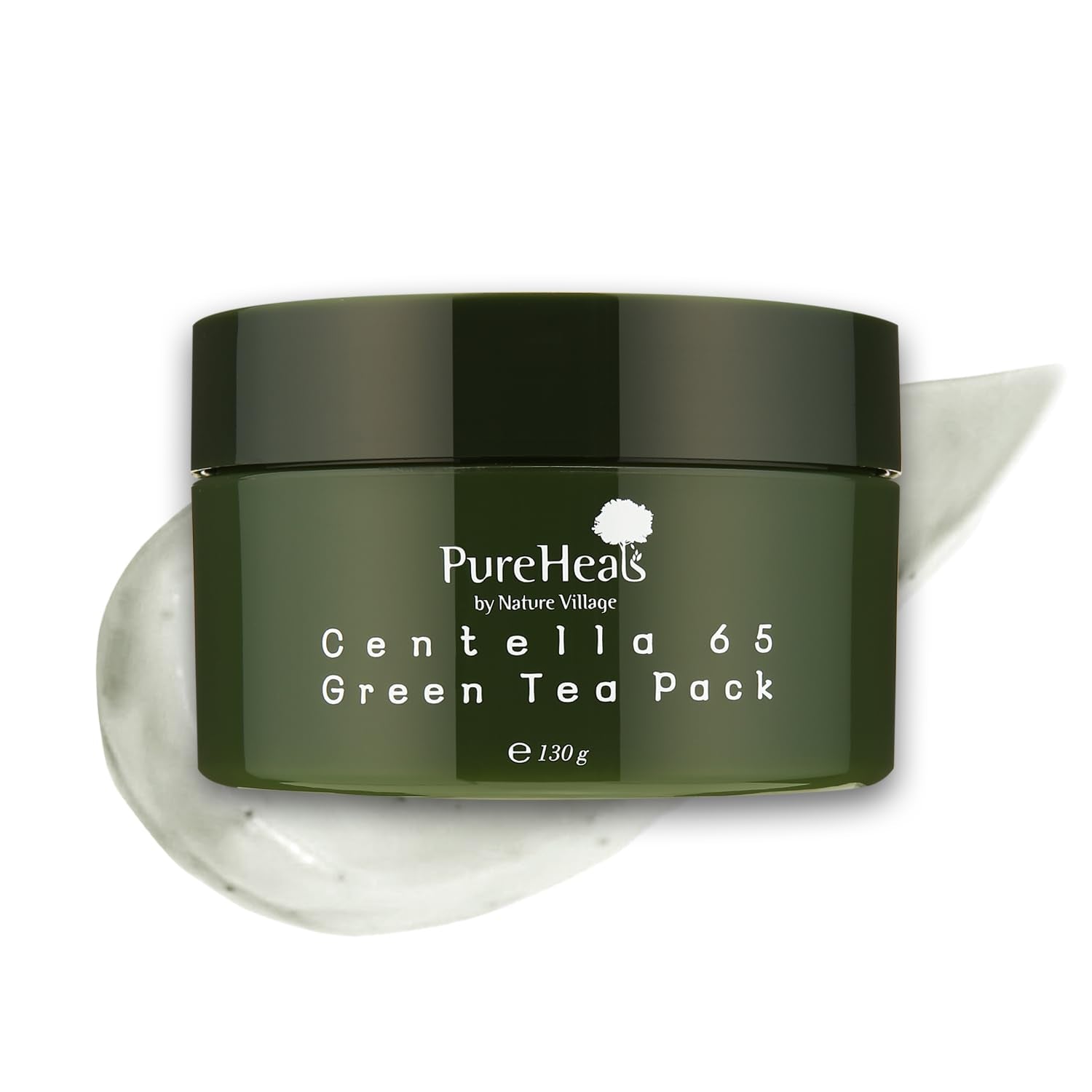 Front view of Pureheal's Centella 65 Green Tea Pack bottle