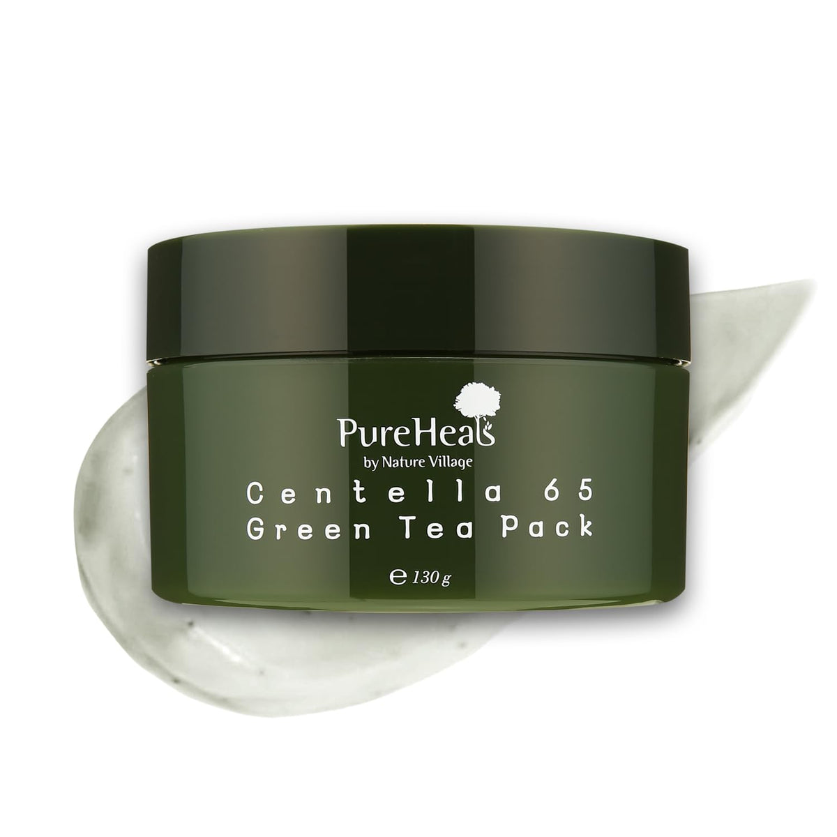 Front view of Pureheal's Centella 65 Green Tea Pack bottle