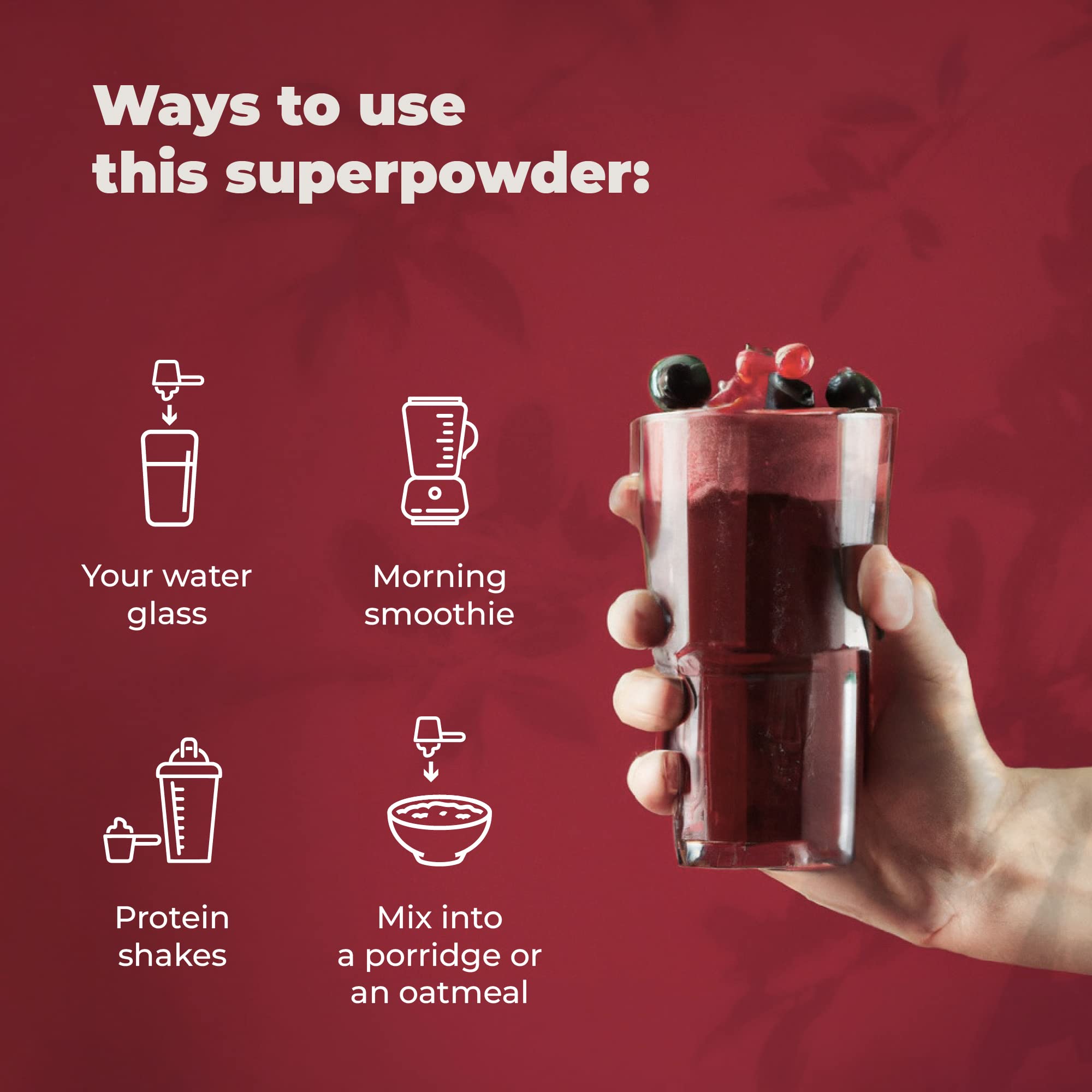 Beetroot featured in PureHealth Reds superfoods powder