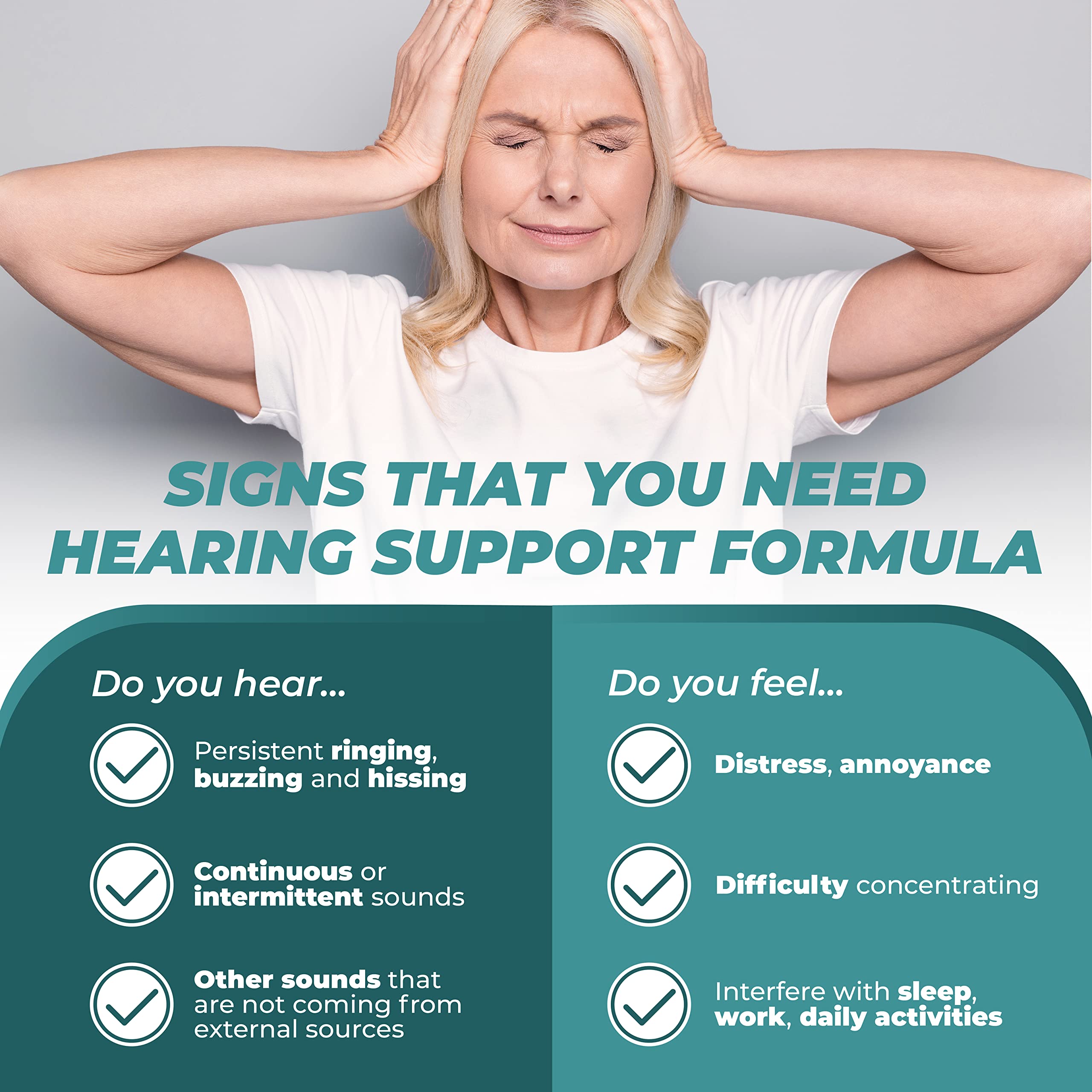 Folic acid in Hearing Support Formula