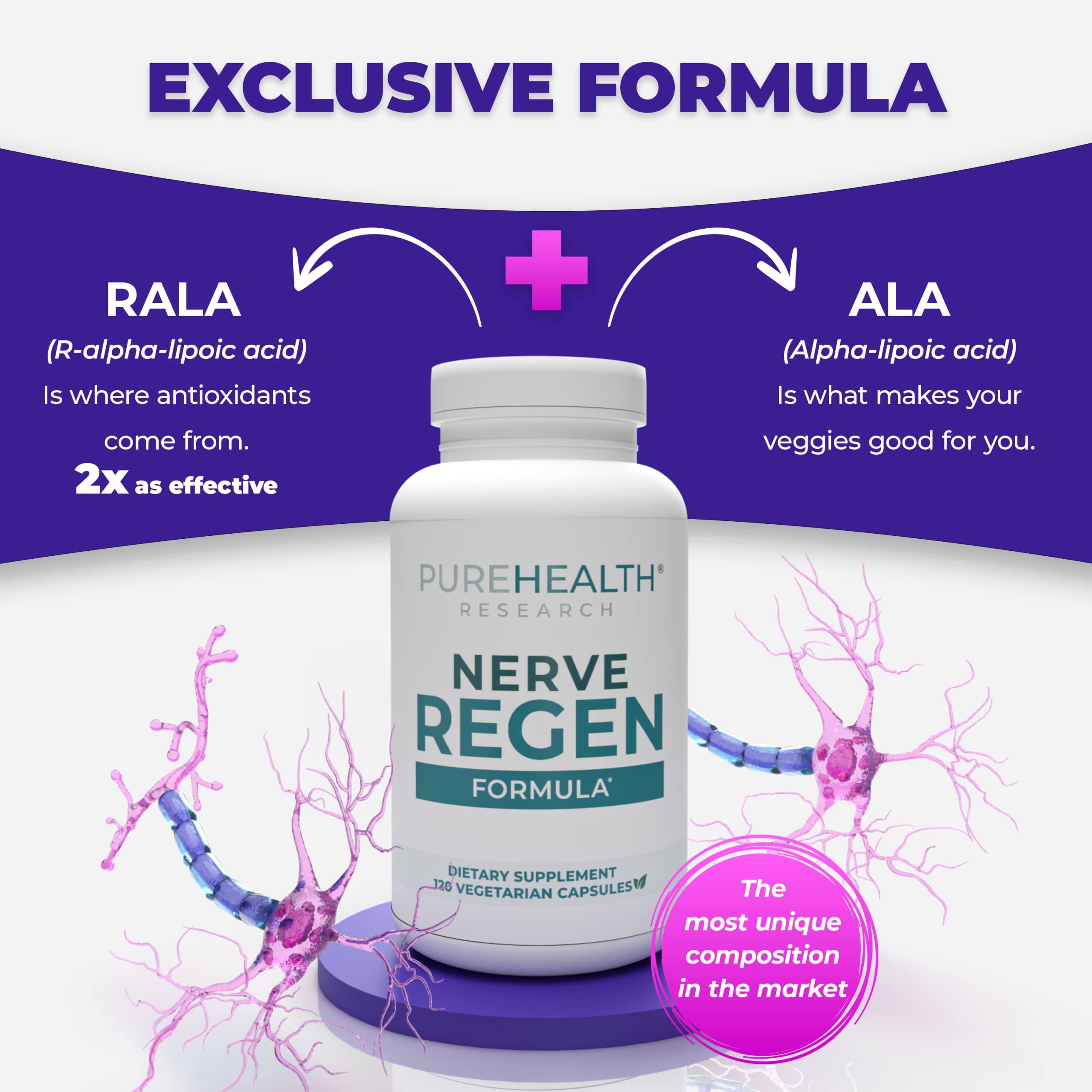 Caps and safety seal of PureHealth Nerve Regen Formula