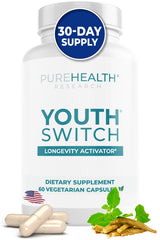 PureHealth Research Youth Switch bottle with 60 capsules