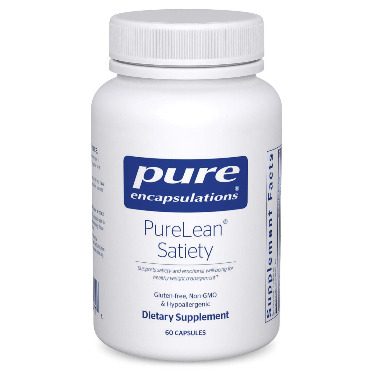PureLean Satiety bottle on white background