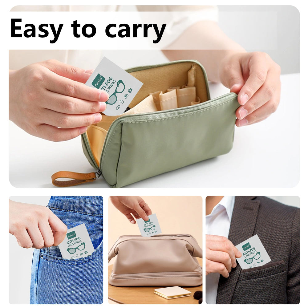 Individually wrapped wipe inside packaging