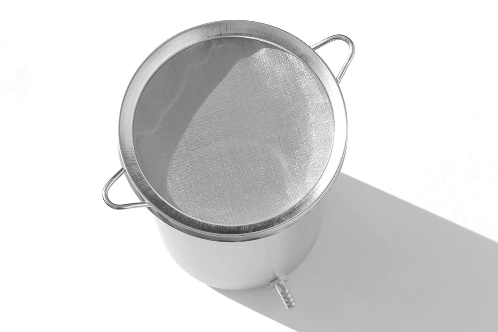 Close-up of 10X micro mesh stainless steel fabric in Purelife Enema Strainer