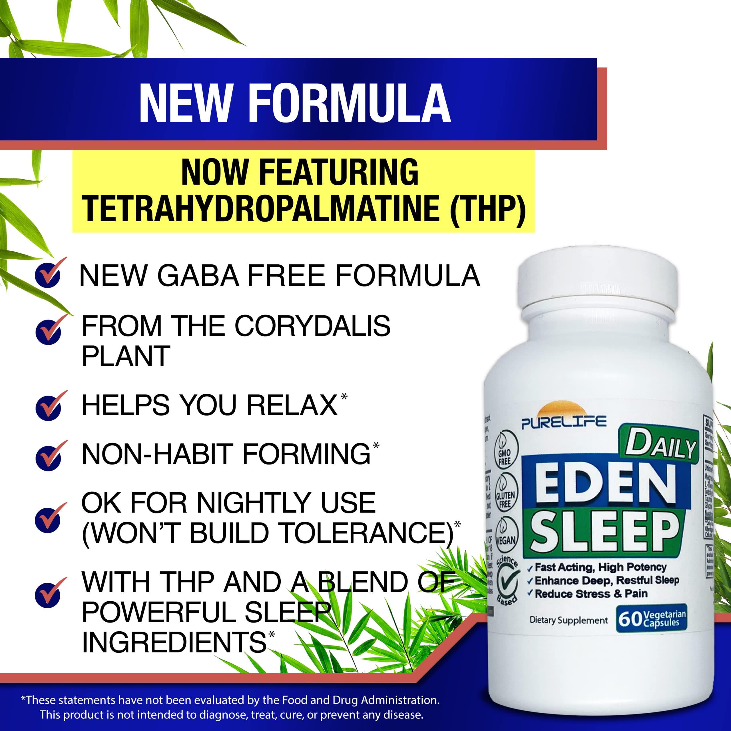 Eden Daily Sleep capsules close-up
