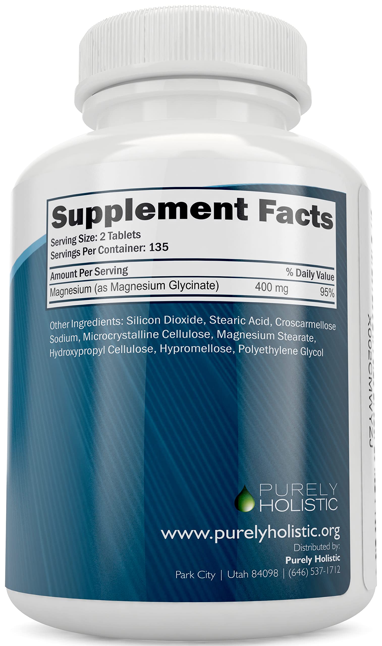 Purely Holistic USA-made label highlighting purity and quality controls