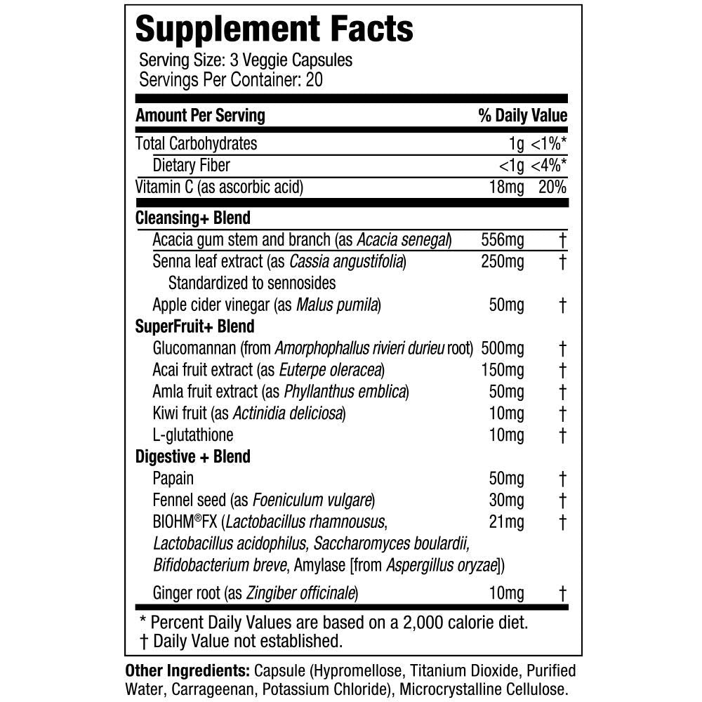 Purely Inspired Detox Cleanse senna leaf closeup showcasing gentle cleansing option.