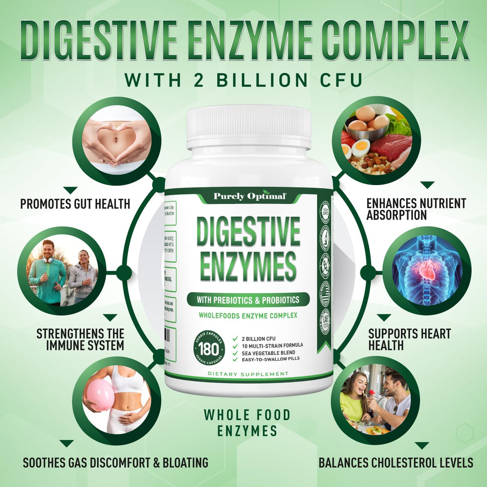Digestive enzymes support after heavy meals