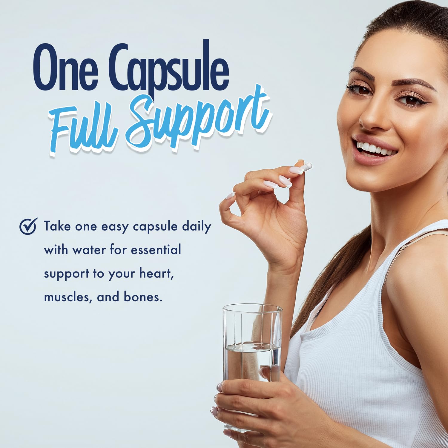 Purely Optimal label close-up highlighting magnesium citrate for digestion support