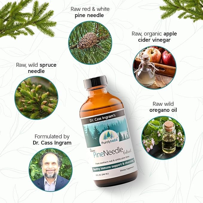 Sustainably harvested pine needles from pristine northern forests