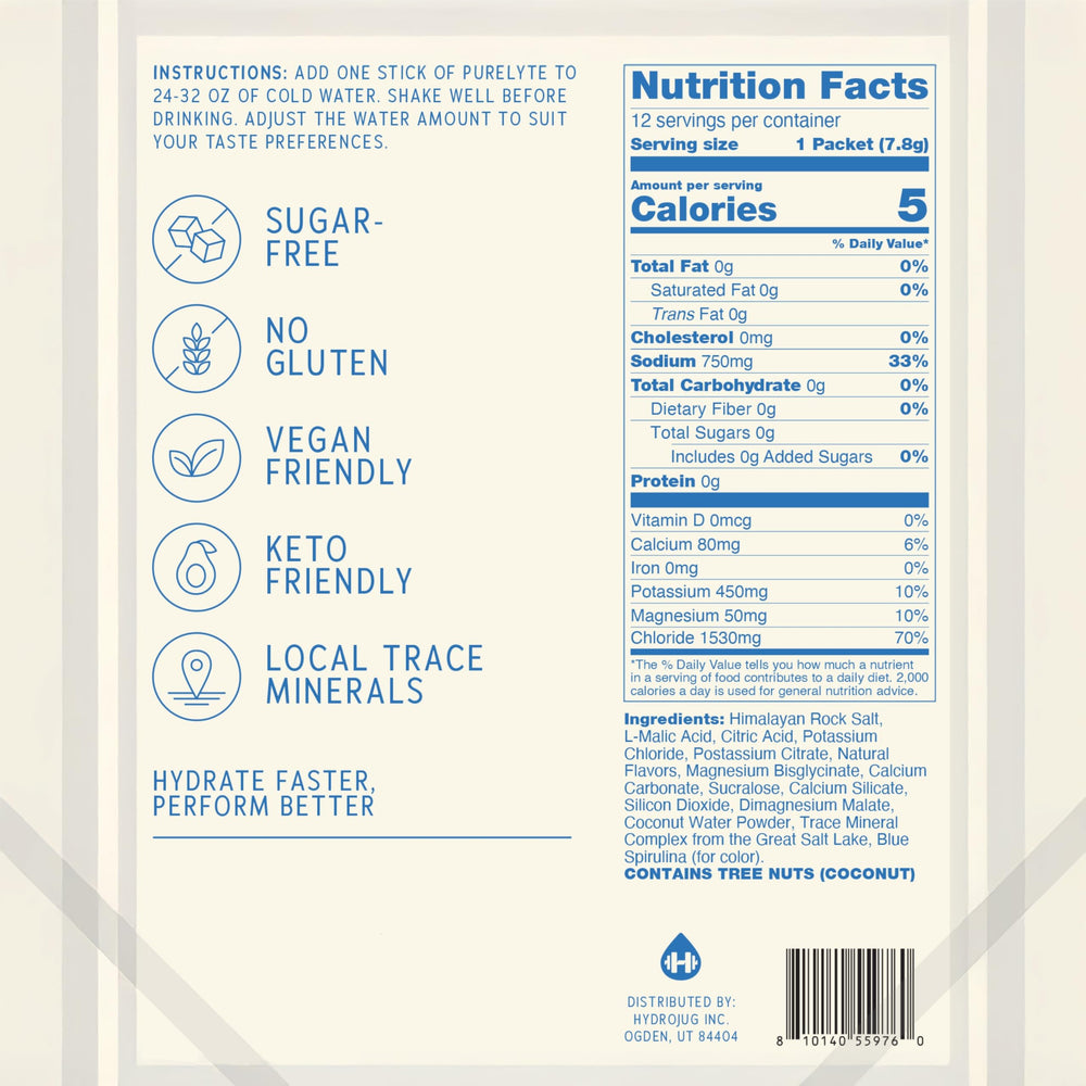 Purelyte strawberry lemonade stick offering keto-friendly hydration