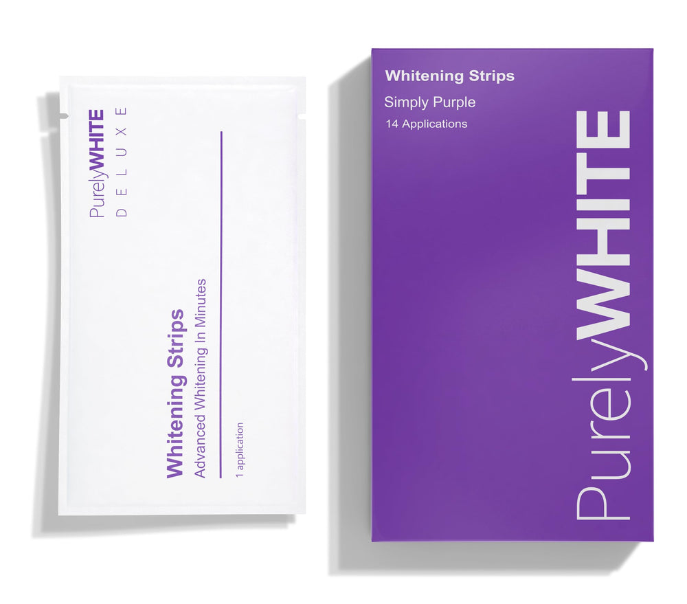 PurelyWHITE Purple Whitening Strips 28-count box