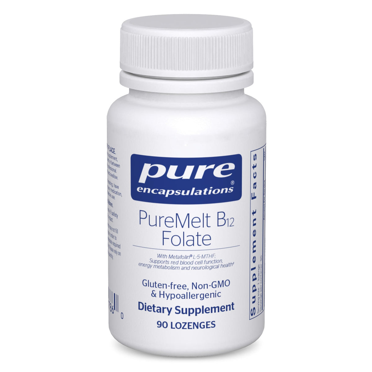 Activated B12 (methylcobalamin) and L-5-MTHF in PureMelt B12 Folate