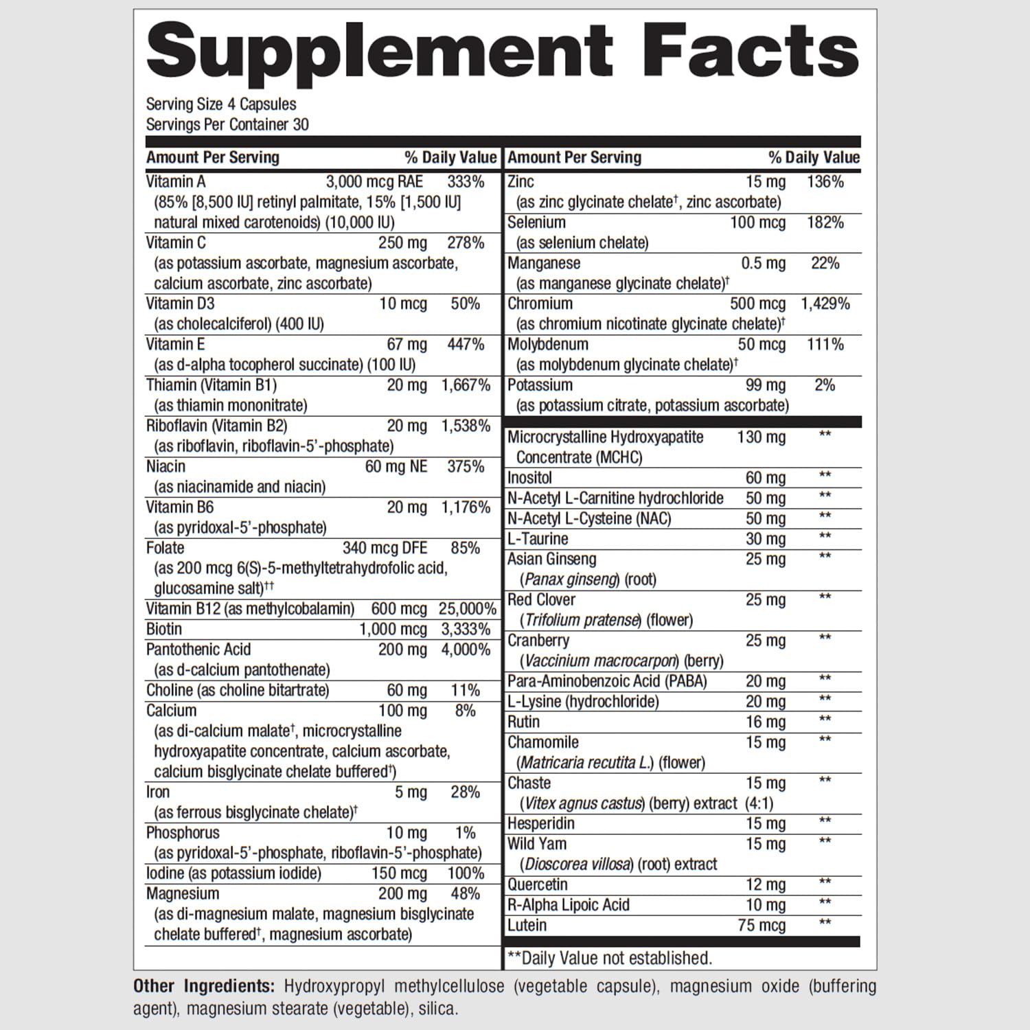 PureMulti for Women capsules close-up