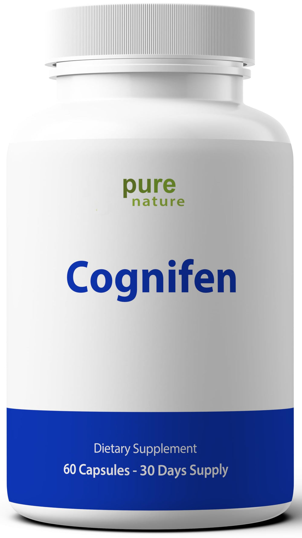 Cognifen packaging showing Non-GMO and Gluten-Free labels
