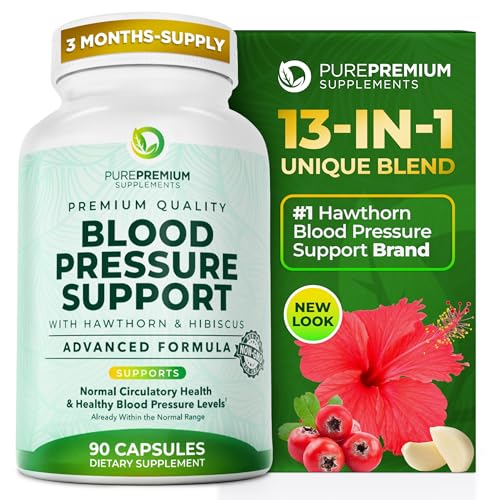PurePremium Blood Pressure Supplement bottle - front view