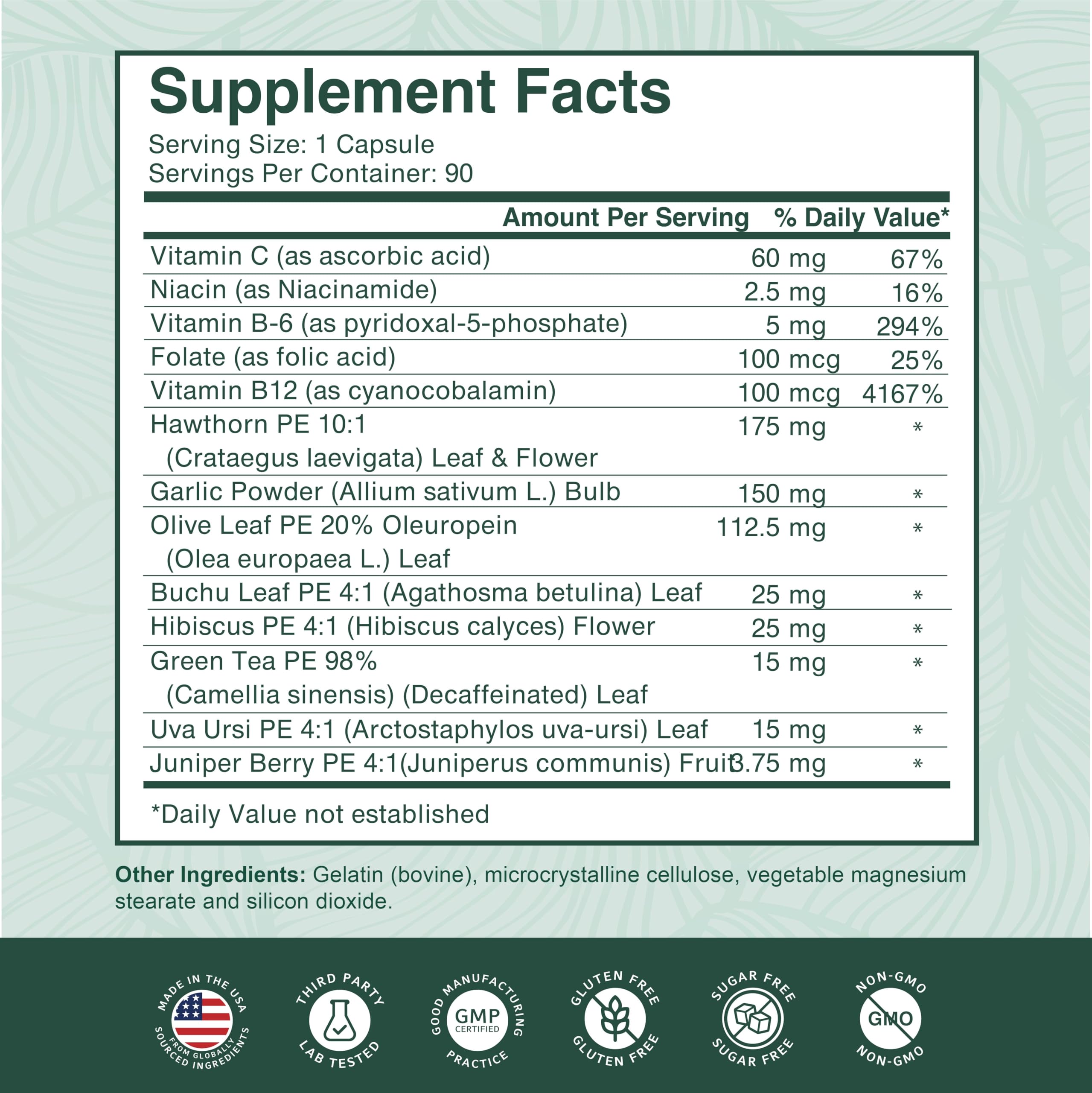 Third-party lab tested seal