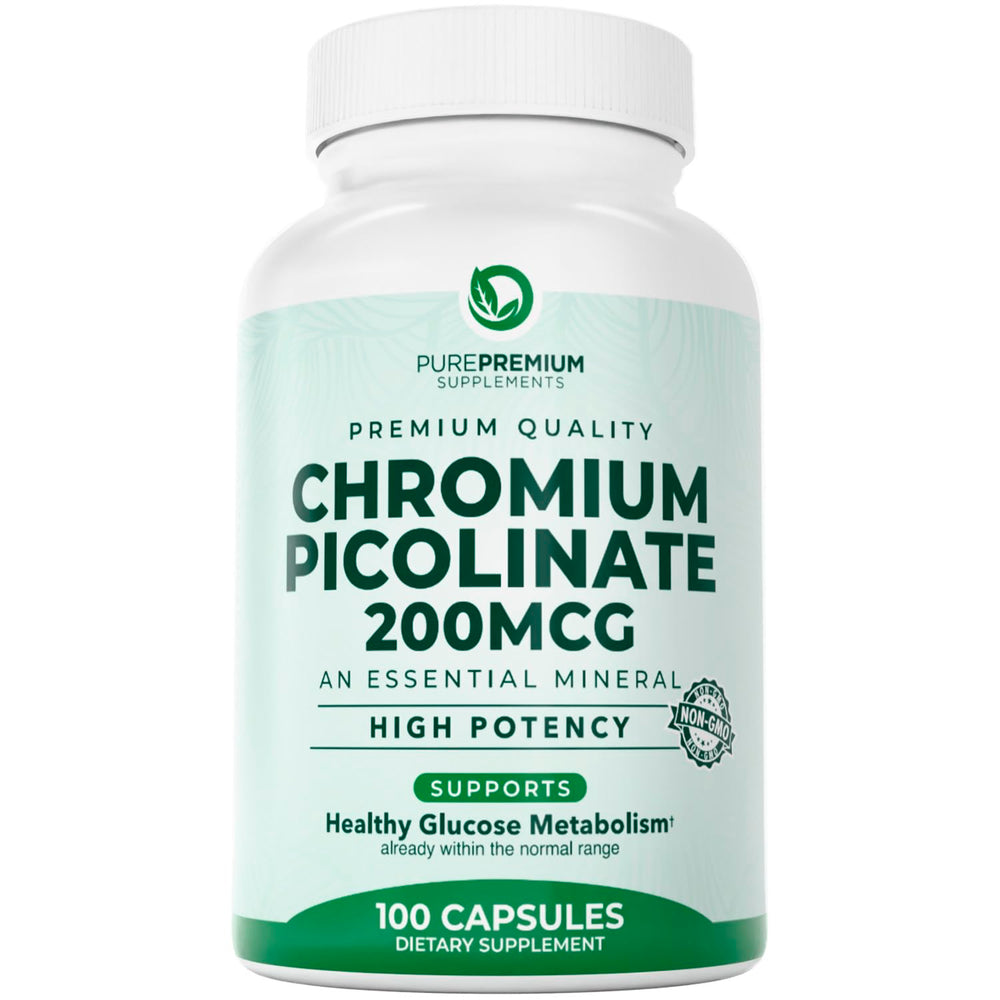 PurePremium Chromium Picolinate 200mcg bottle – hero image
