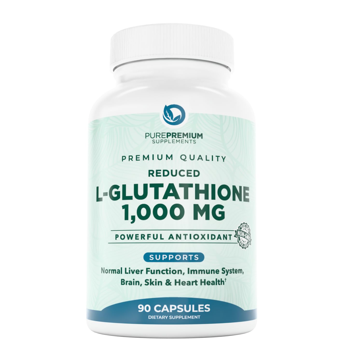 PurePremium Glutathione 1000mg per serving – 90 capsules