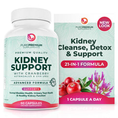 Bottle of PurePremium Kidney Support supplement
