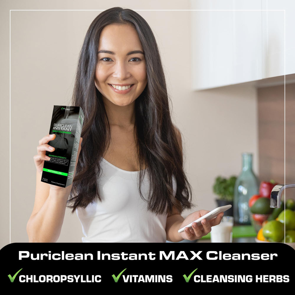 Puriclean Instant Herbal Cleanse Detox branding shot