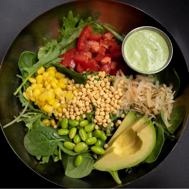 Serving ideas with dips featuring PURIS crisps for added crunch