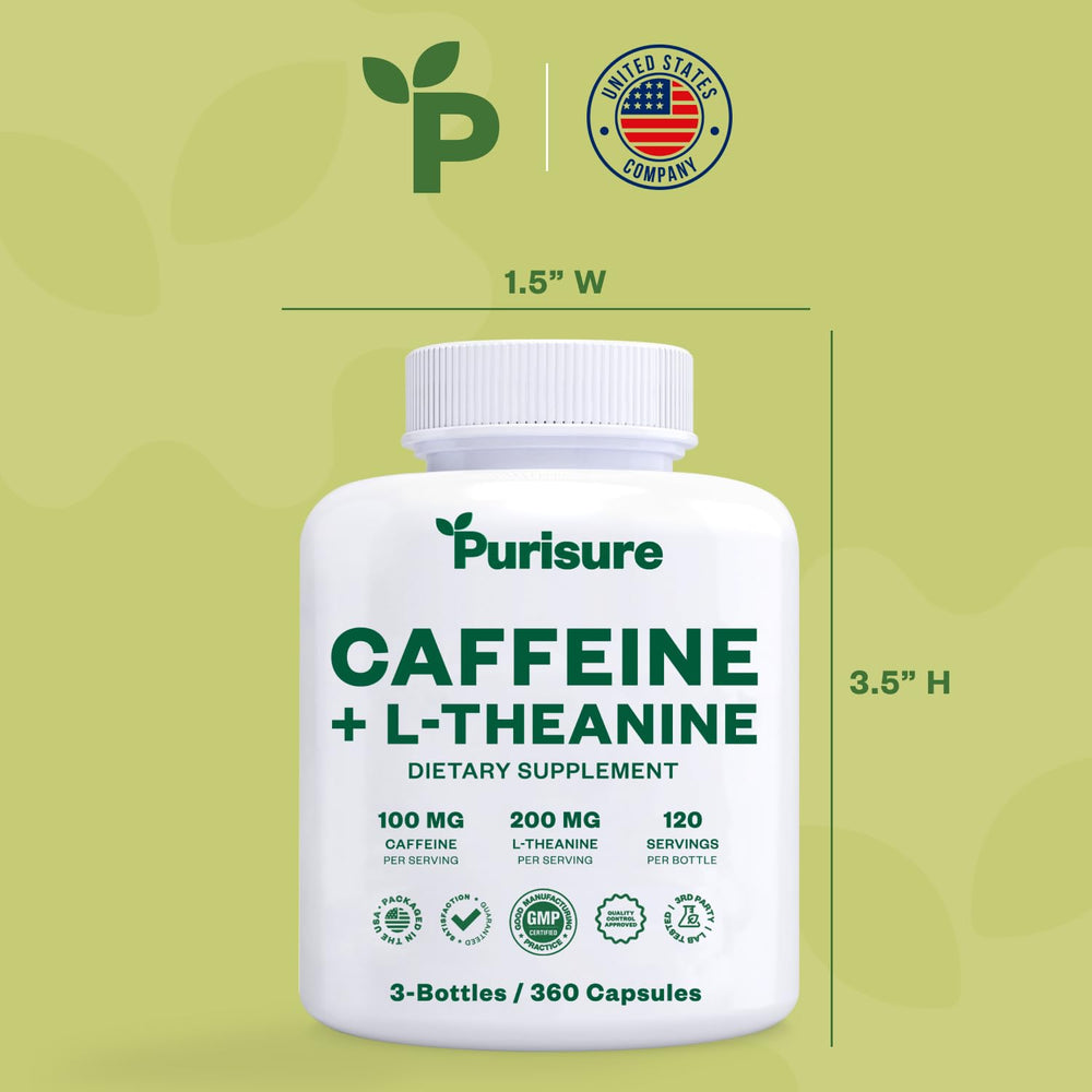 Purisure caffeine-theanine preworkout setup ready-to-use boost before training sessions