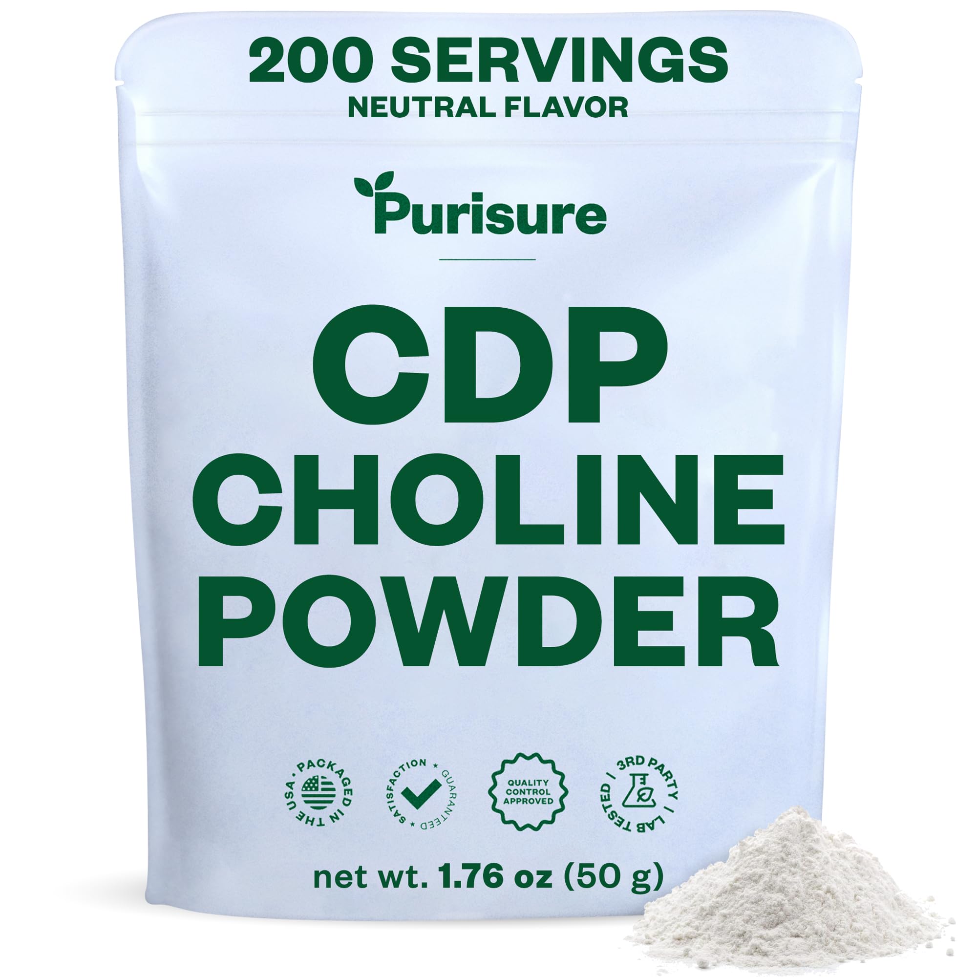Purisure CDP Choline Powder 50g front view