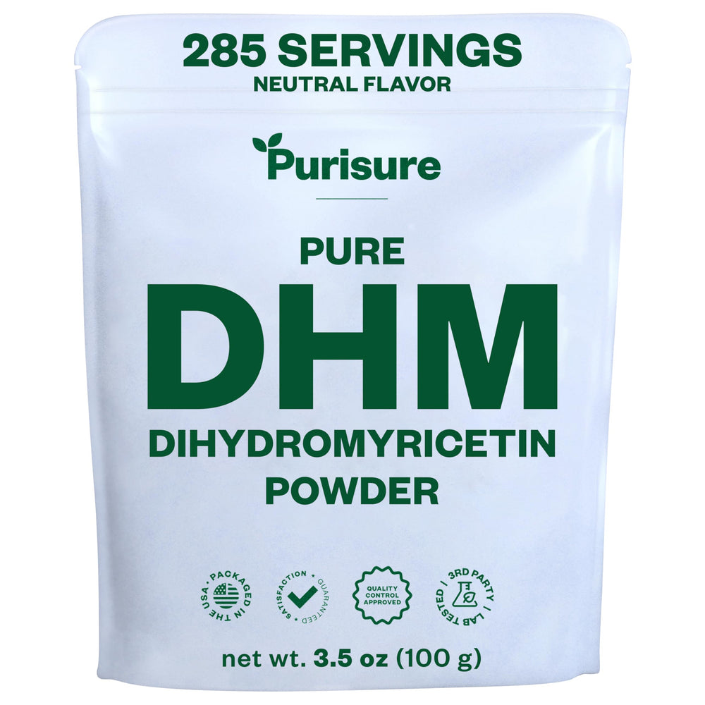 Purusire Dihydromyricetin Powder bottle 100g front view