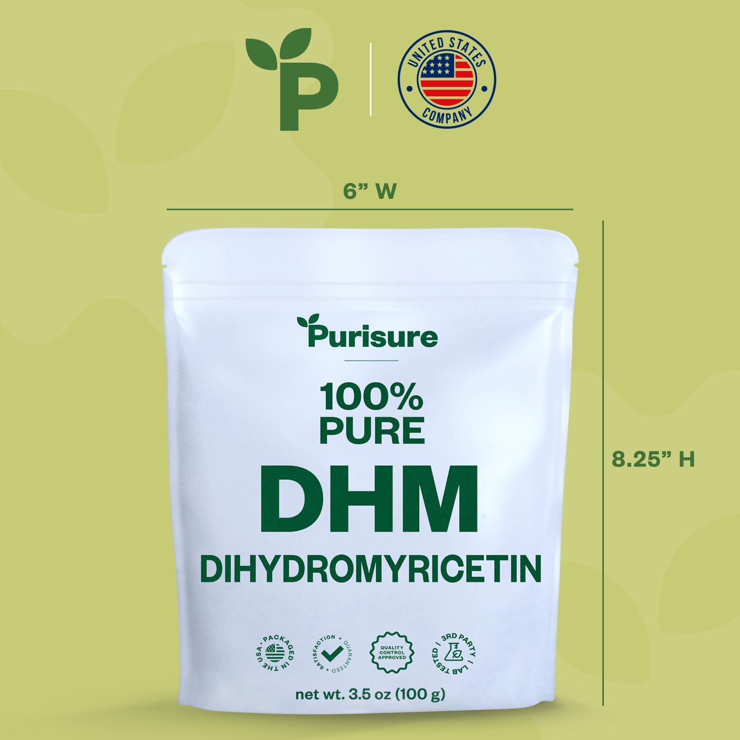 Purisure Dihydromyricetin Powder measuring spoon ready for daily use