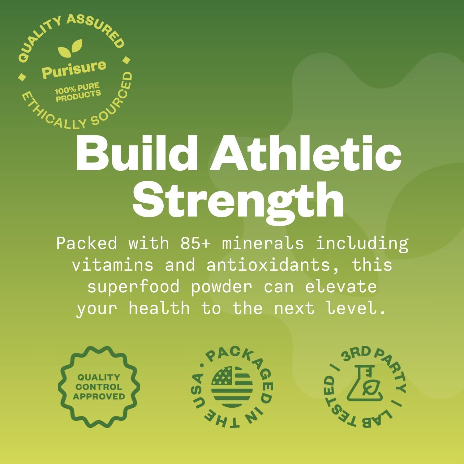 Purusure Shilajit bottle label highlighting energy and wellness.